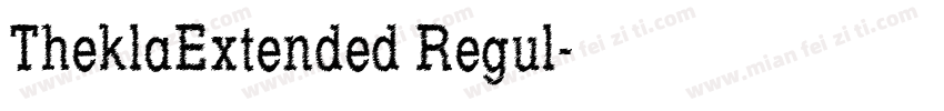 TheklaExtended Regul字体转换